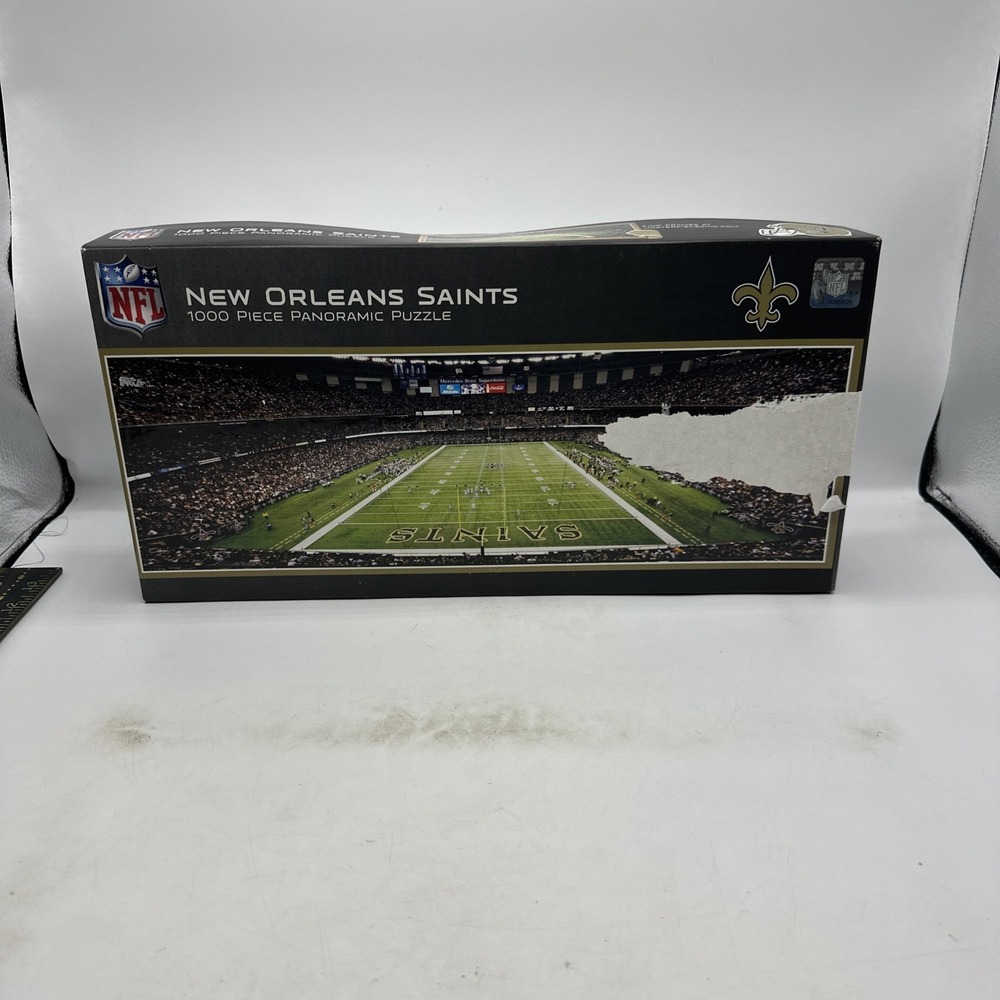 New Orleans Saints 1000 Piece Panoramic Puzzle NEW 2014 Master Pieces  39" X 13"
